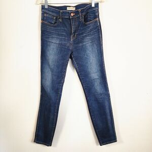 Madewell High Riser Skinny Jeans Women's 29 Dark‎ Blue Wash Great Condition